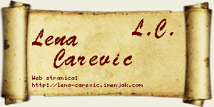 Lena Carević vizit kartica